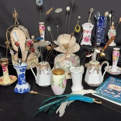 Beautiful Hat Pin Holders And Hat Pins