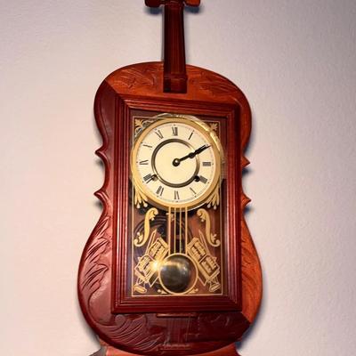 Violin Case Clock