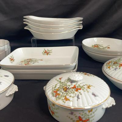 Ecstacy Butterfly Serving Pieces