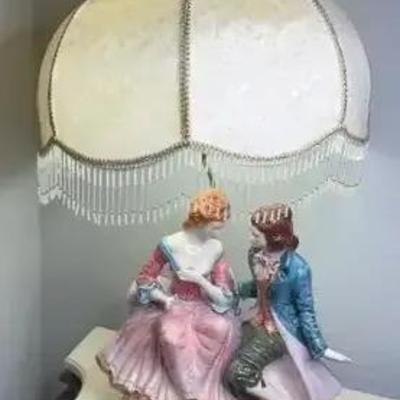 Capodimonte-Style Porcelain Table Lamp #1