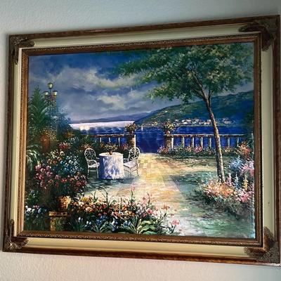 Print Of A Mediterranean Coast by Manifestations