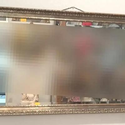 Gold Frame Rectangle Mirror