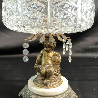 Hollywood Regency Bowl on a Cherub Base