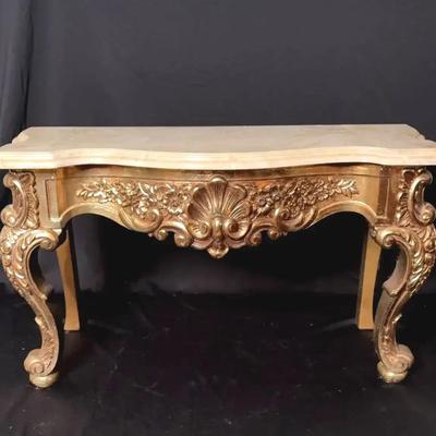 Marble And Gold Detailed Table