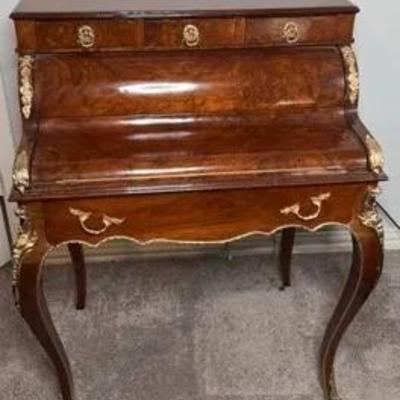 Louis XV-style walnut Secretary Desk