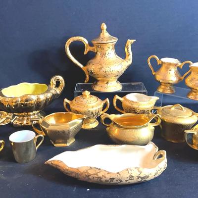 Gold Ceramic Tea Set, And More