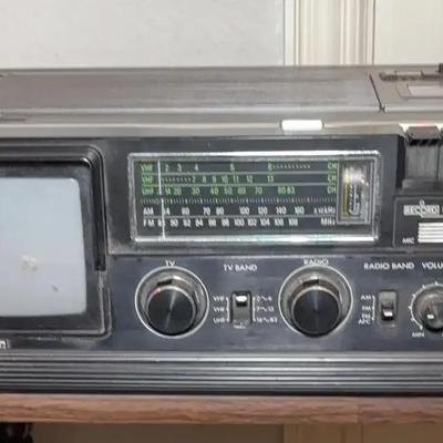 Vintage JVC Radio, Cassette Player, TV