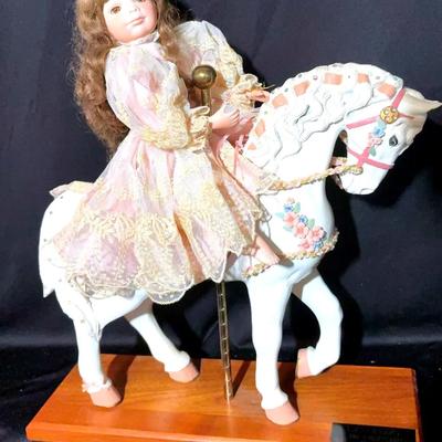 Cassandra by The Collectables: Porcelain Doll on Horse