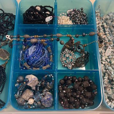 Costume Jewelry - Blue And Black