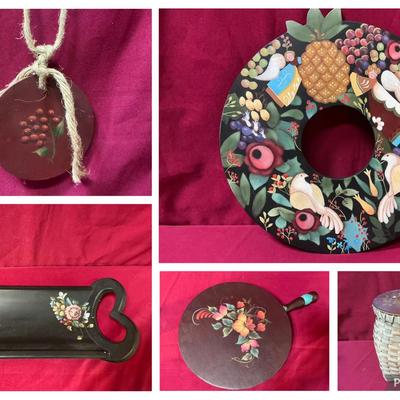Country Floral Painted Decor