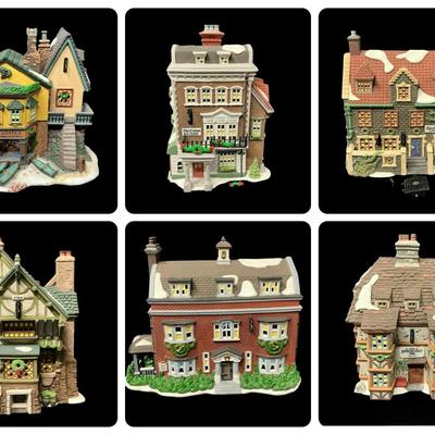 Dept 56 Heritage Village Dickens Village Series - Pied Bull Inn, Crown & Cricket Inn & More
