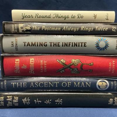 Folio Society Books incl. Art of War, Ascent of Man, Saints & Sinners, & More