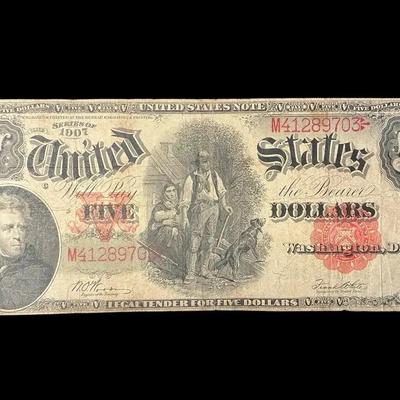 Series 1907 $5 Large Note “Woodchipper”
