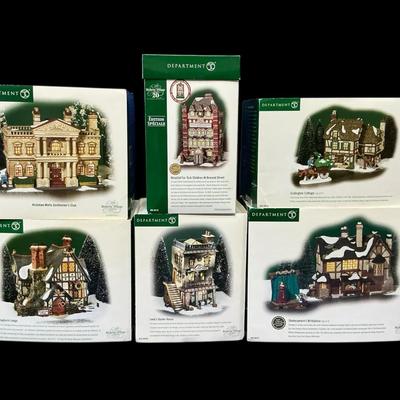 Dept 56 Dickens Village Buildings Inc Leed’s Oyster Home & Codington Cottage