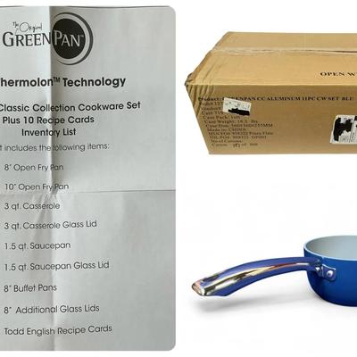Greenpan 11 Pc Blue Classic Cookware Set (New in Box)