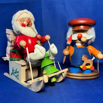 Steinbach Santa Smoker & Holzkunst Nut Cracker Smoker