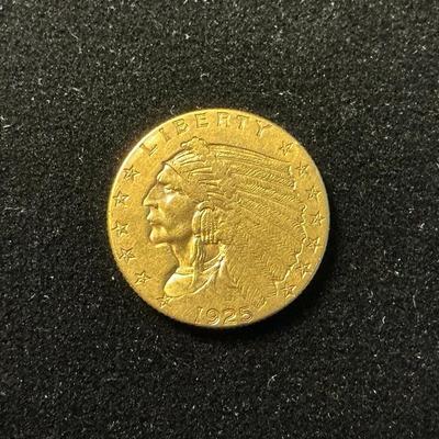 1925-P Indian Head $2.50 Gold Quarter Eagle