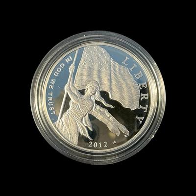 2012-P Star-Spangled Banner Proof Silver Dollar (CVO567)