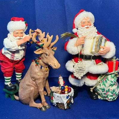 Clothtique Lenox Santa & Merry Chrismoose (Boxes Included)