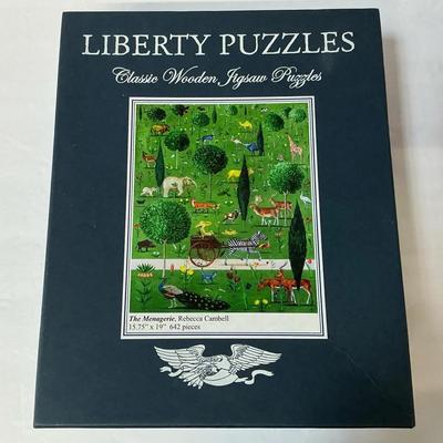 Liberty Puzzles The Menagerie Wooden Puzzle