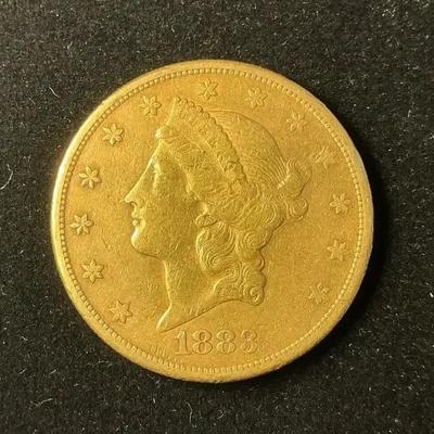 1883-S Liberty Head $20 Gold Double Eagle