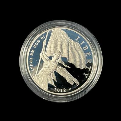 2012-P Star-Spangled Banner Proof Silver Dollar (CVO566)