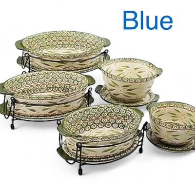 Temp-Tations Old World 13 Pc Lid It Set (Blue) (New in Box)