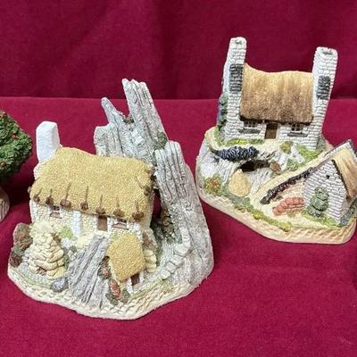 David Winter Cottages Sweetheart Haven, Crofter's Cottage, Secret Sheben, Meadow Bank