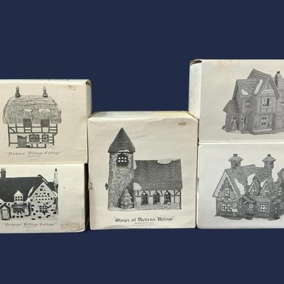 Dept 56 Heritage Village Dickens Village Cottages - Browning Cottage & More