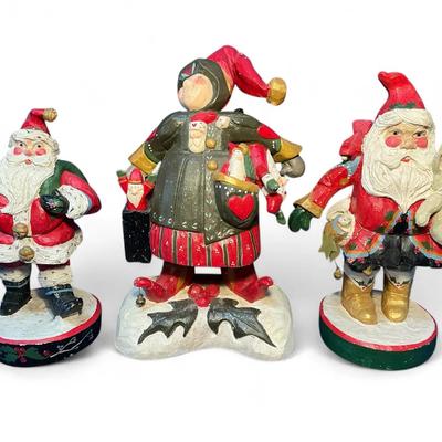 House of Hatten 1992 Santa’s & 1998 Santa Maker Figures