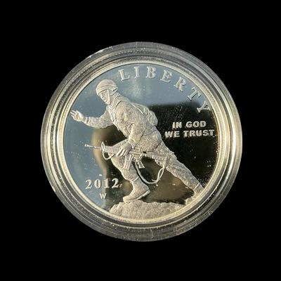 2012-W Infantry Soldier Silver Dollar (CVO569)