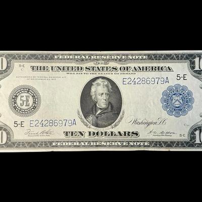 Series 1914 Federal Reserve $10 Large Note