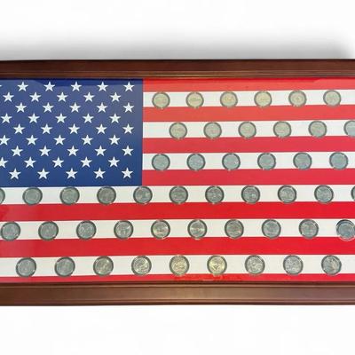 The Danbury Mint 50 State Quarters Display