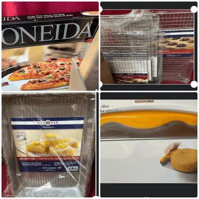 Baking Lot- Pans, Pizza, Glass Pie Pans Onieda