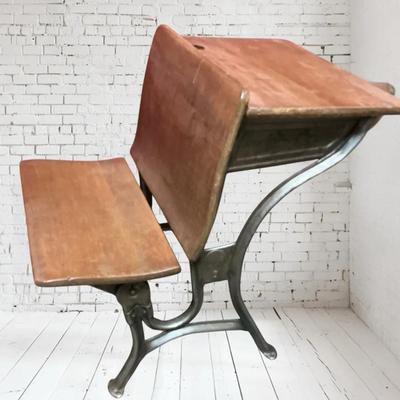 Antique American Seating Company School Desk