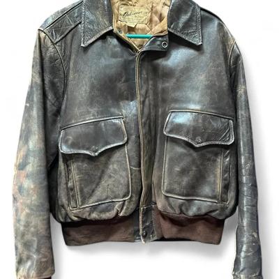 Hercules Genuine Horse Hide Vintage Leather Jacket (Size 44)