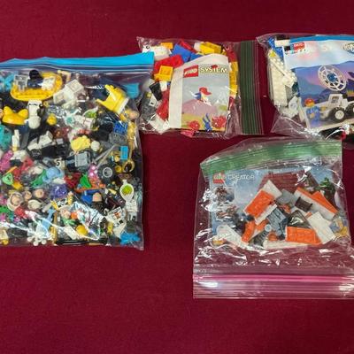 Lego System And Creator Sets With A Large Bag Of Lego People