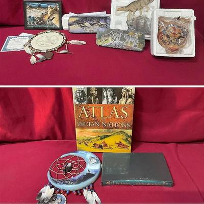 Bradford Exchange Wolves And Native American Items