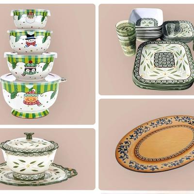 Temp-Tations New in Box Servingware (Stock Photos Used - Colors Vary)