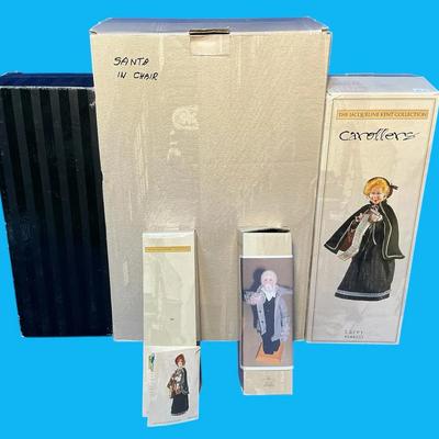 The Jacqueline Kent Carollers Collection - Santa w Chair, Lacey, Laney & More