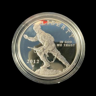 2012-W Infantry Soldier Silver Dollar (CVO570)