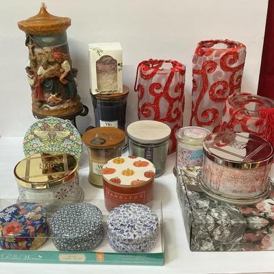 Candles incl. Slatkin, WoodWick, & More