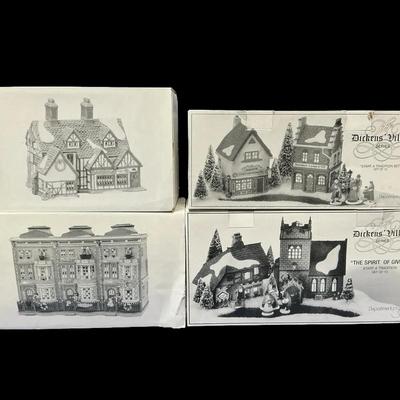 Dept 56 Heritage Village Dickens Village Series - The Spirit of Giving, Ashbury Inn & More