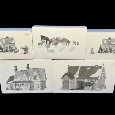 Dept 56 Heritage Village Dickens Village Butter Tub Barn, Farmhouse & More