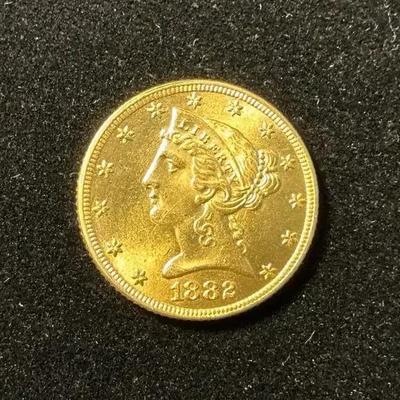 1882-P Liberty Head $5 Gold Half Eagle