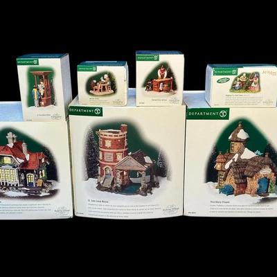 Dept 56 Dickens Village St. Ives Lock, Thornbury Chapel, The Leather Bottle & More