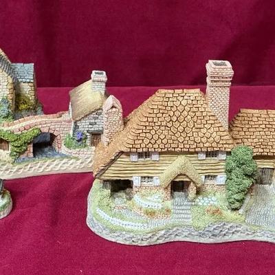 David Winter Cottages Yeoman's Farm House, Only a Span Apart, Kent Cottage, Fisherman's Wharf