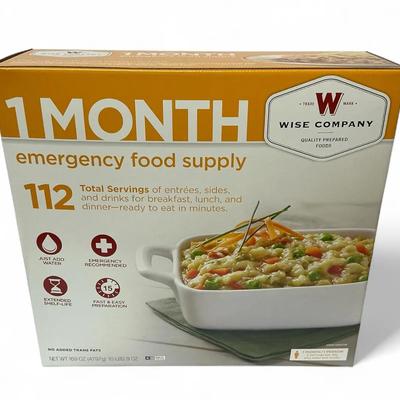 Wise Company 1 Month Emergency Food Supply & Water Filtration