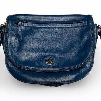 Tory Burch Leather Crossbody Saddle Bag