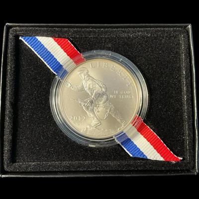 2012-W Infantry Soldier Silver Dollar (CVO571)